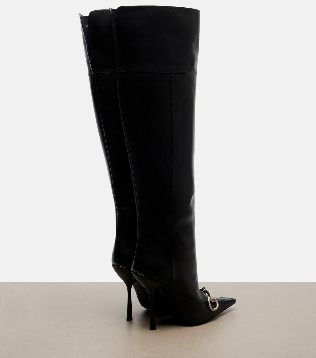 Gucci Boulevard Horsebit leather knee-high boots