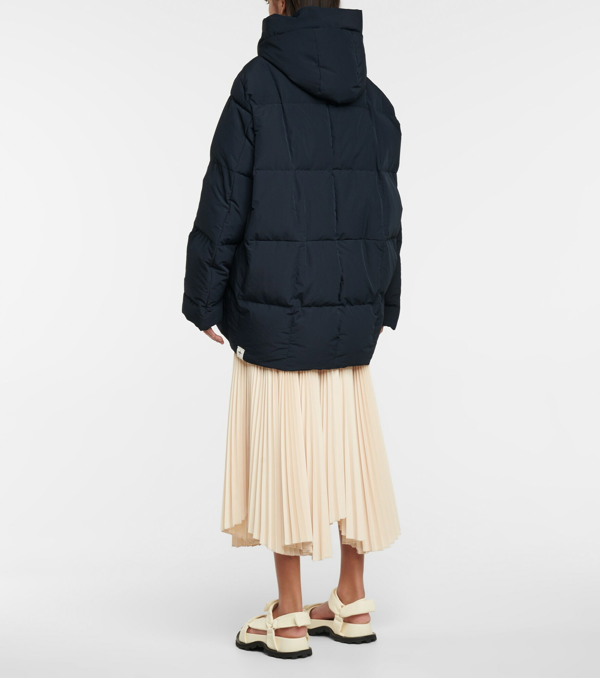 【JIL SANDER】Quilted Hooded Down Padded/関税+全国送料込み Jil Sander Jacket Off-White Quilted Down Jacket