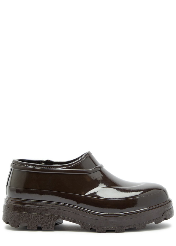 Photo: Kassl Editions Beth Glossed Rubber Boots Brown