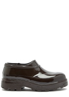 Kassl Editions Beth Glossed Rubber Boots Brown