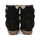 Isabel Marant Black Beckett Wedge Sneakers