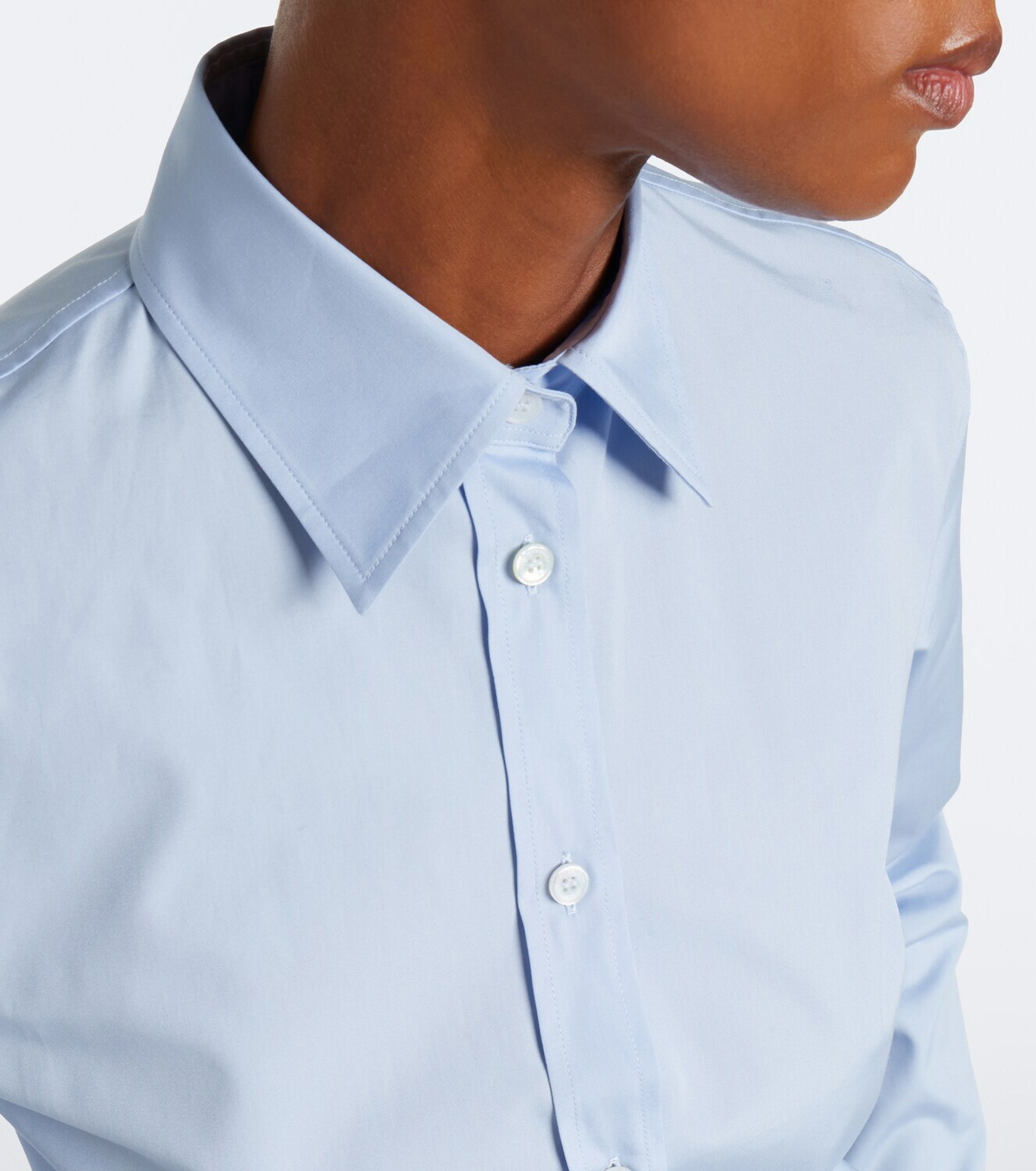 Stella McCartney Peplum cotton poplin shirt