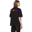 Balenciaga Black I Love Techno T-Shirt