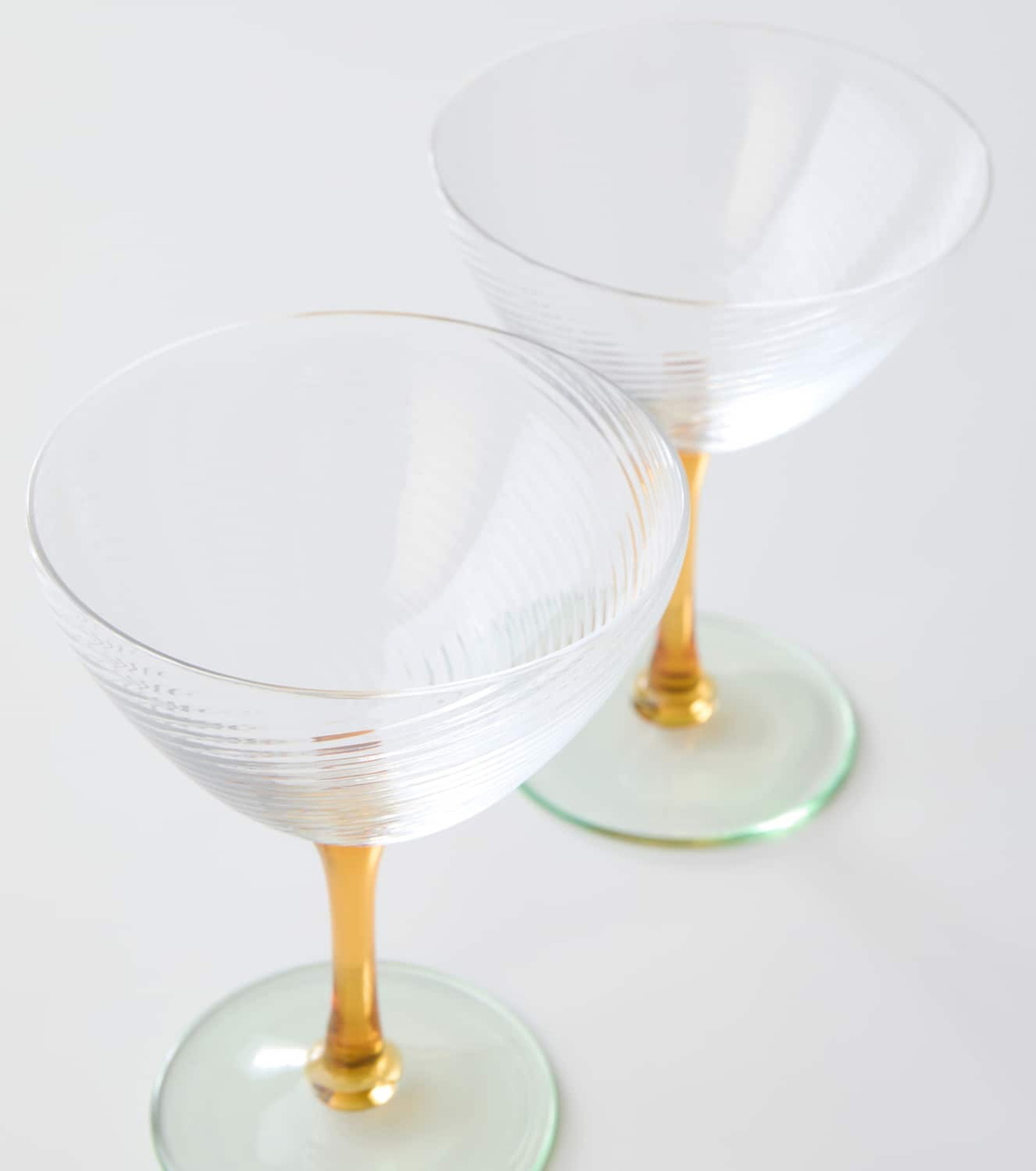 NasonMoretti Set of 2 glass cocktail glasses