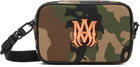 AMIRI Khaki MA Camo Camera Bag