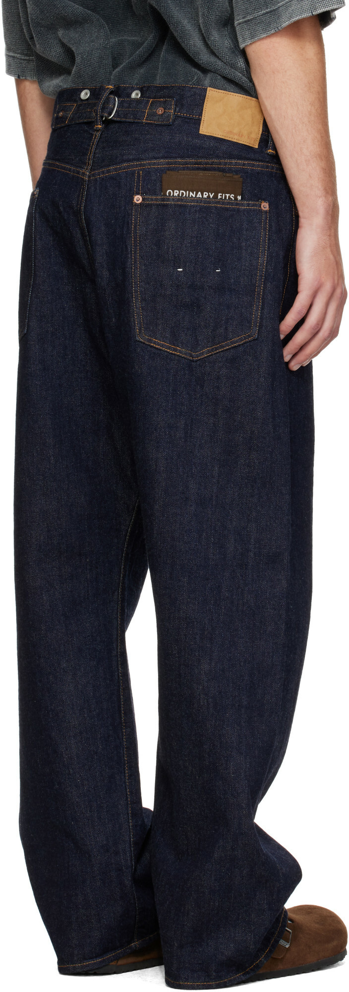 Ordinary Fits Navy 119 Wide Jeans