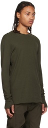 thom/krom Khaki M TS 755 Long Sleeve T-Shirt