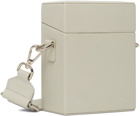 HELIOT EMIL Grey Leather Strap Box Bag