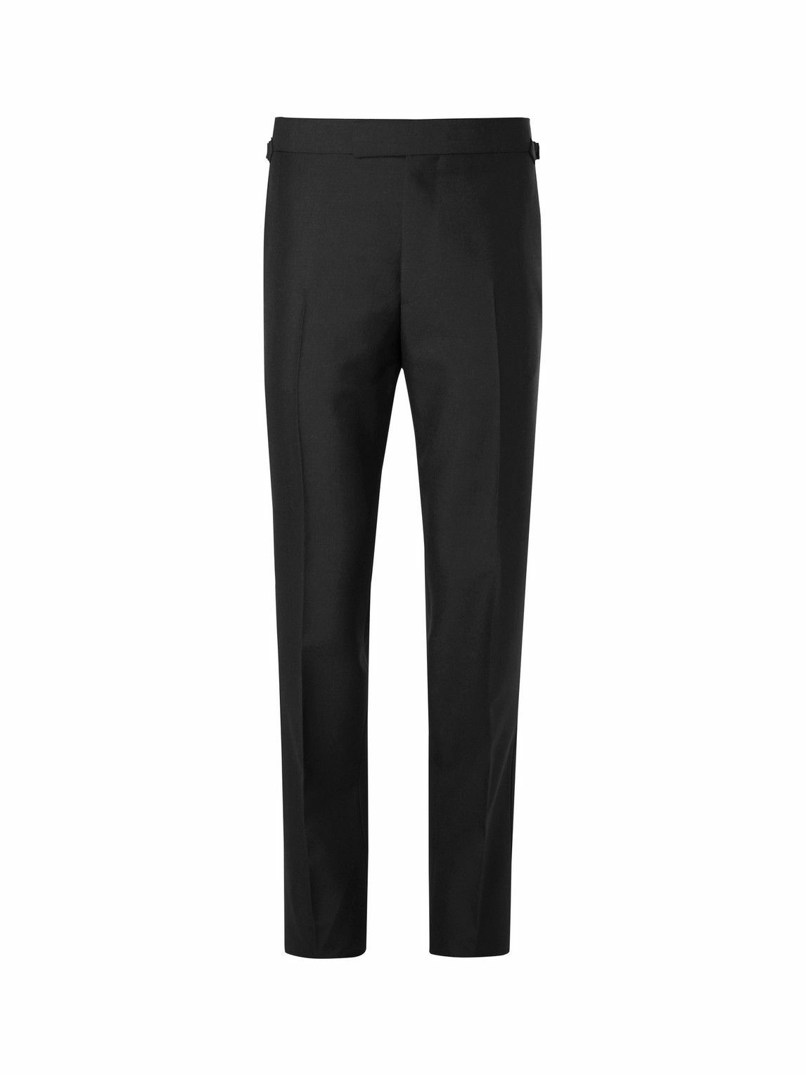 Kingsman - Eggsy's Black Wool and Mohair-Blend Tuxedo Trousers - Black ...