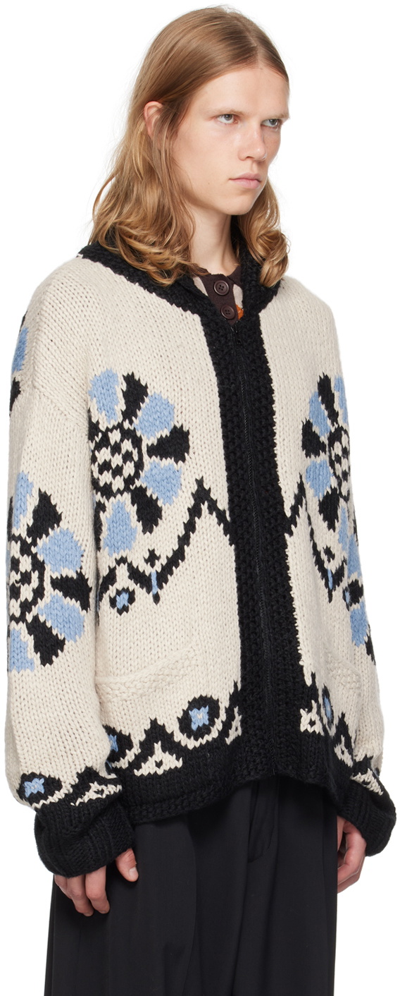 Anna Sui SSENSE Exclusive Black & Blue Cardigan