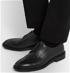 Mr P. - Lucien Polished-Leather Derby Shoes - Men - Black