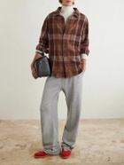 The Elder Statesman - Checked Cashmere Shirt - Brown