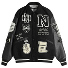 Neighborhood Men's Stadium Jacket in Black×White