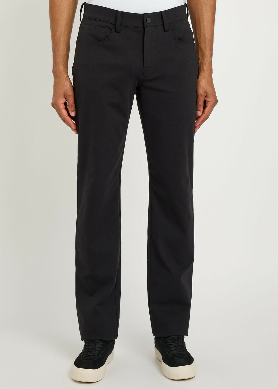 7 For All Mankind The Straight Jersey Trousers Black