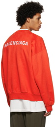 Balenciaga Red Regular Fit Sweatshirt
