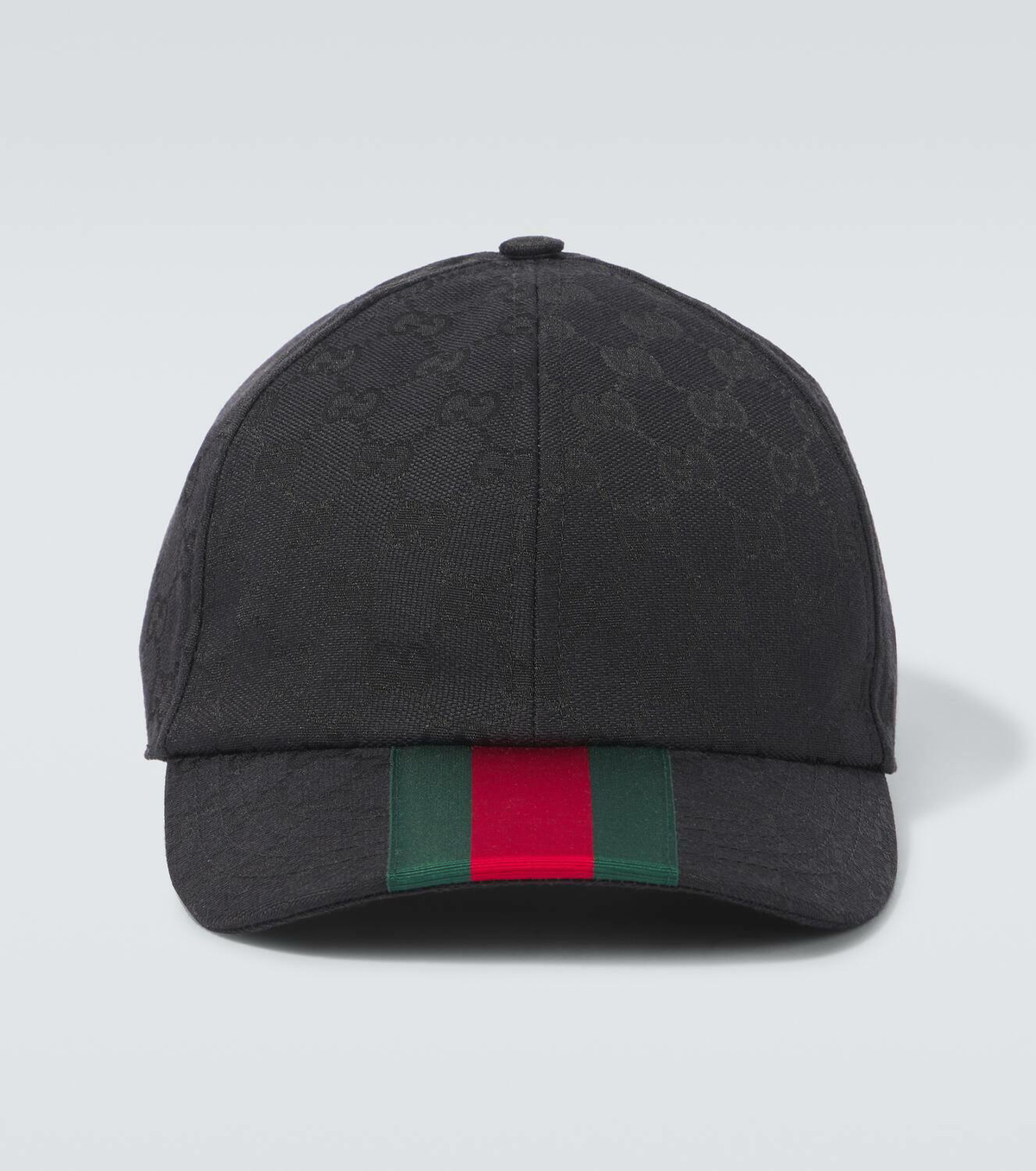 Black Original GG Canvas Baseball Hat With Web | GUCCI® US