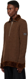 Raf Simons Brown Reversible Sweater