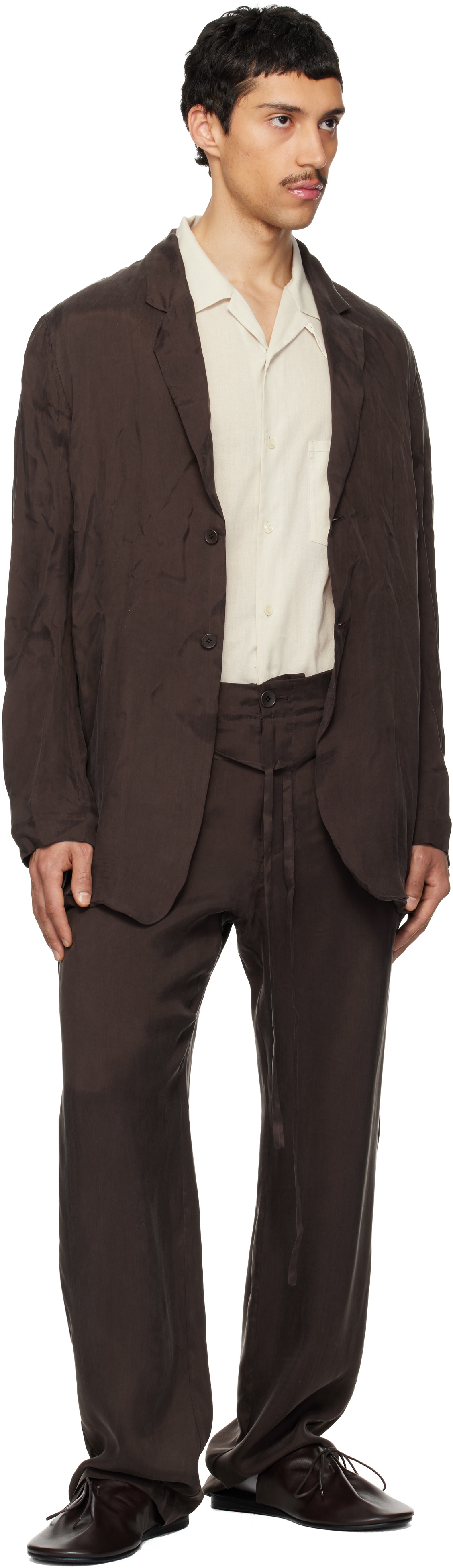 POST ARCHIVE FACTION (PAF) Brown Drifter Single Blazer