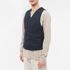 Universal Works Men's Field Waistcoat in Navy