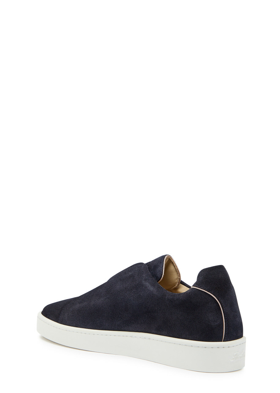 Aurélien Aur3 Suede Sneakers Navy