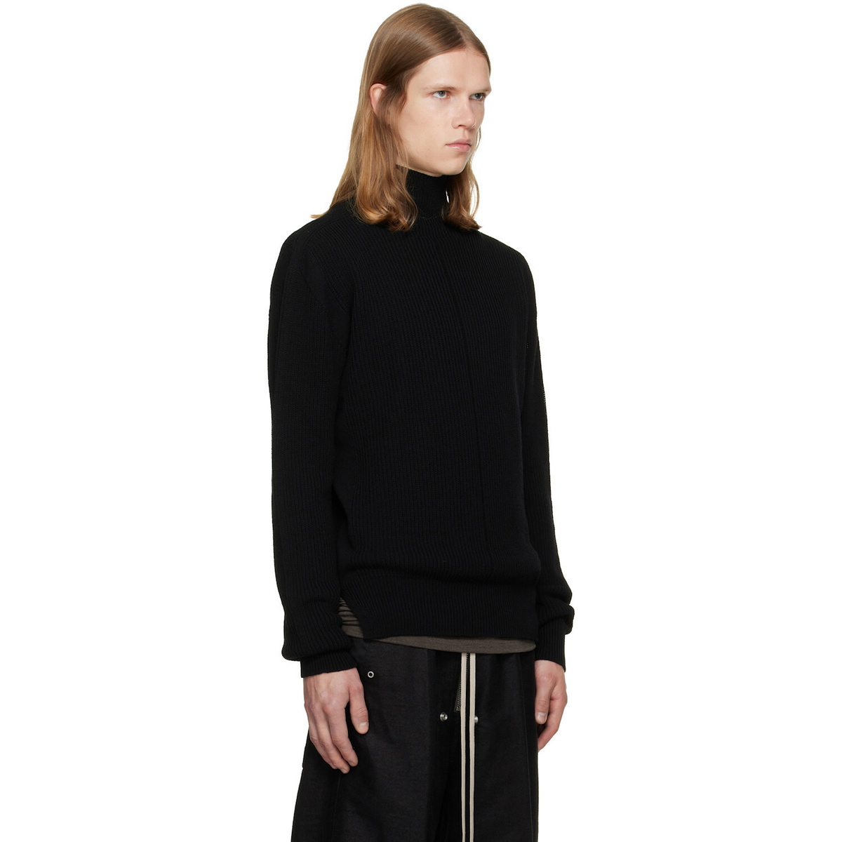 Rick Owens Black Tower Turtleneck