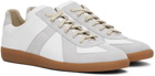 Maison Margiela White & Gray Replica Sneakers