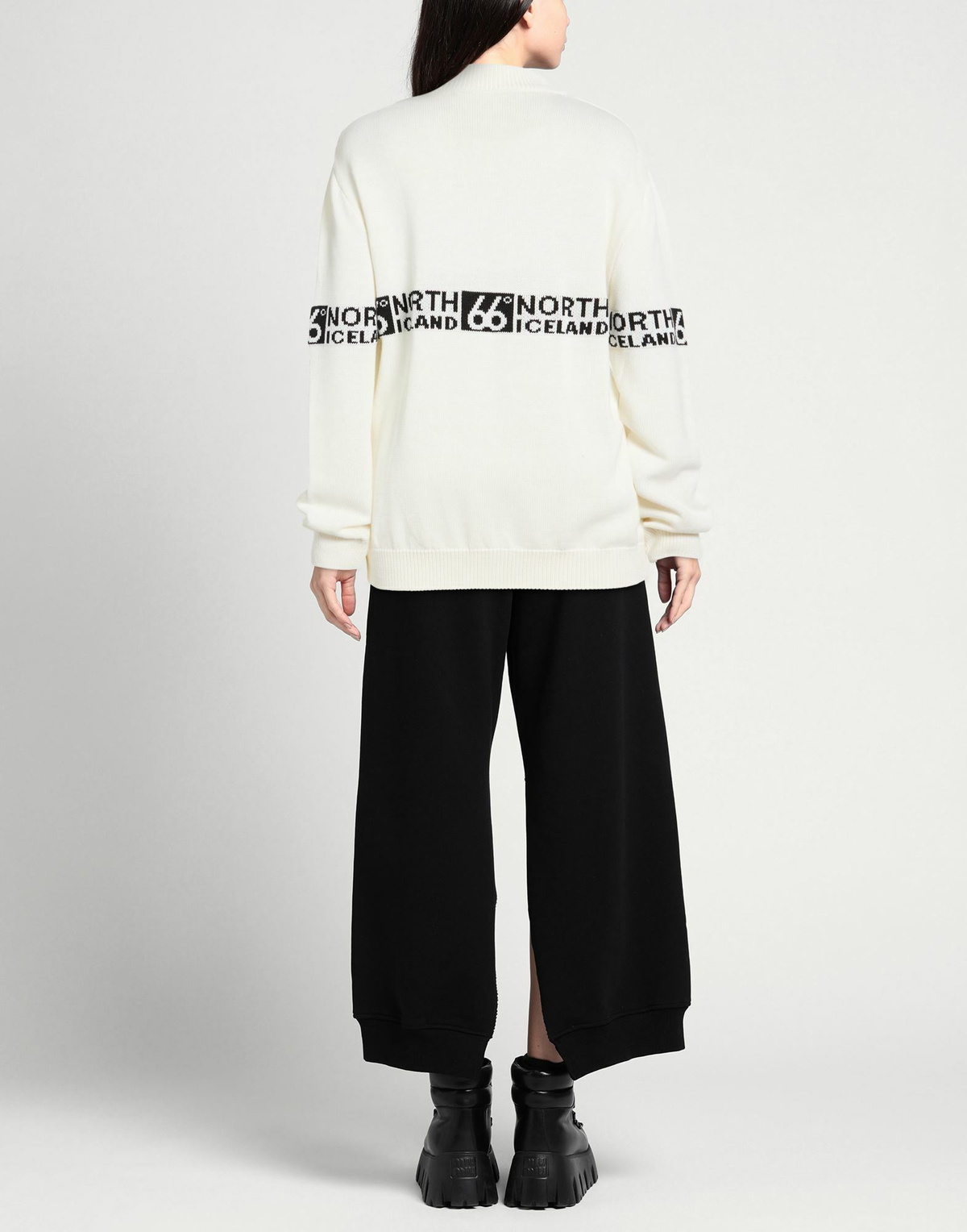 66° North Womens Sweater in Off white