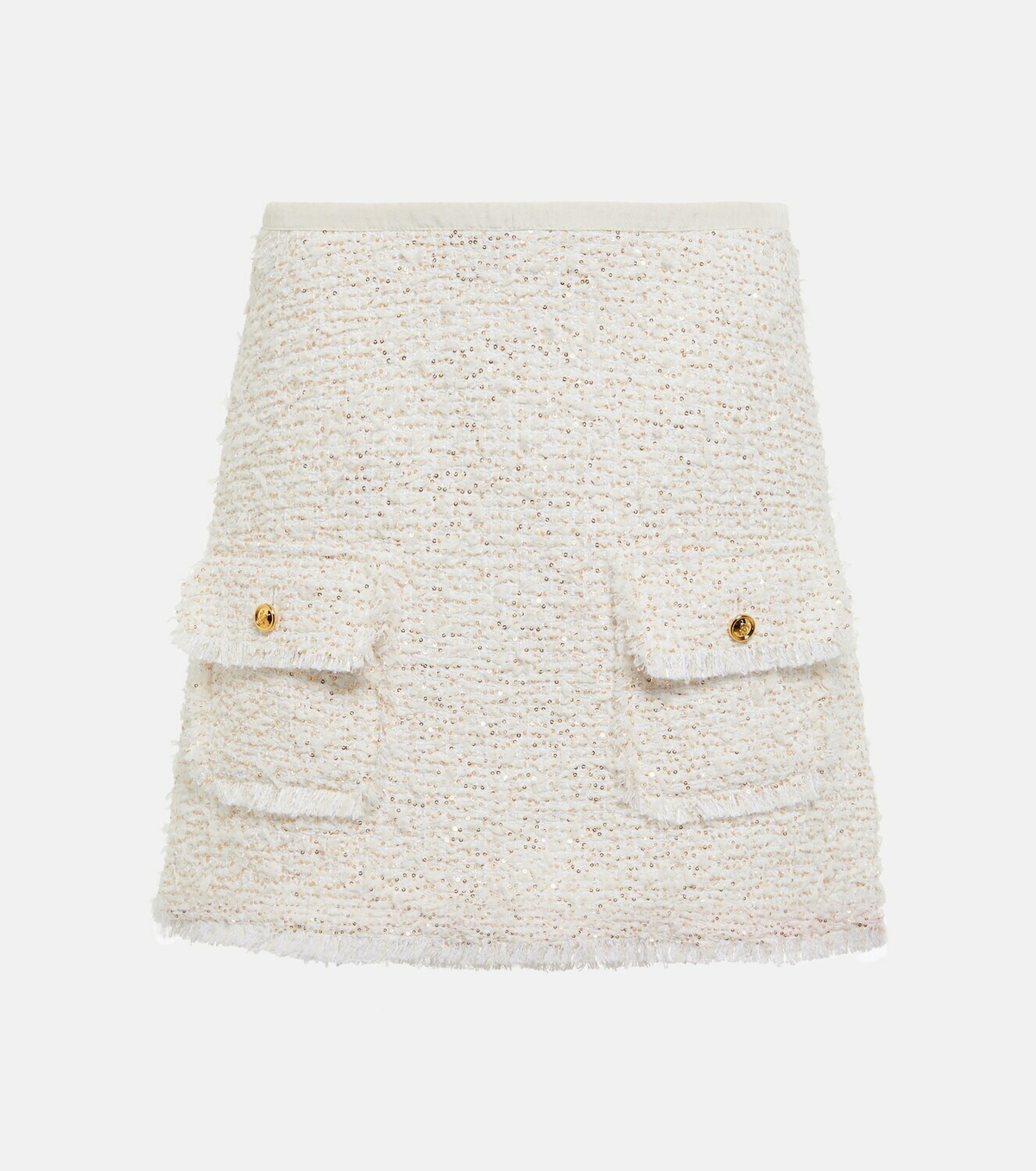 Giambattista Valli - Bouclé embellished miniskirt