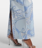 Pucci Orchidee Soleil silk gown and cape set