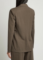Harris Wharf London Double-breasted Woven Blazer Dark Grey