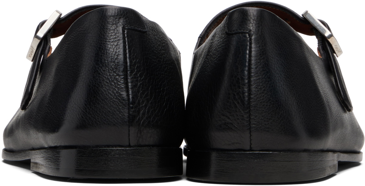 Marsèll Black Scivolo Leather Ballerina Flats