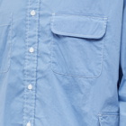 FrizmWORKS Men's Multi Pocket Shirt in Sax Blue