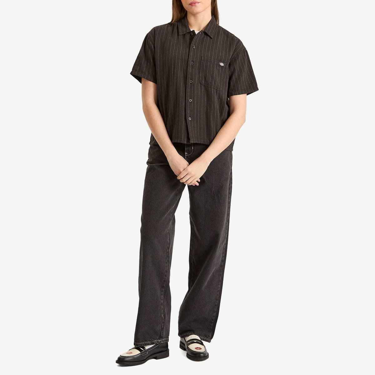 Dickies Women's Service Shirt in Black