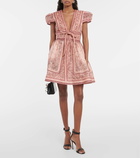 Zimmermann Matchmaker linen and silk minidress