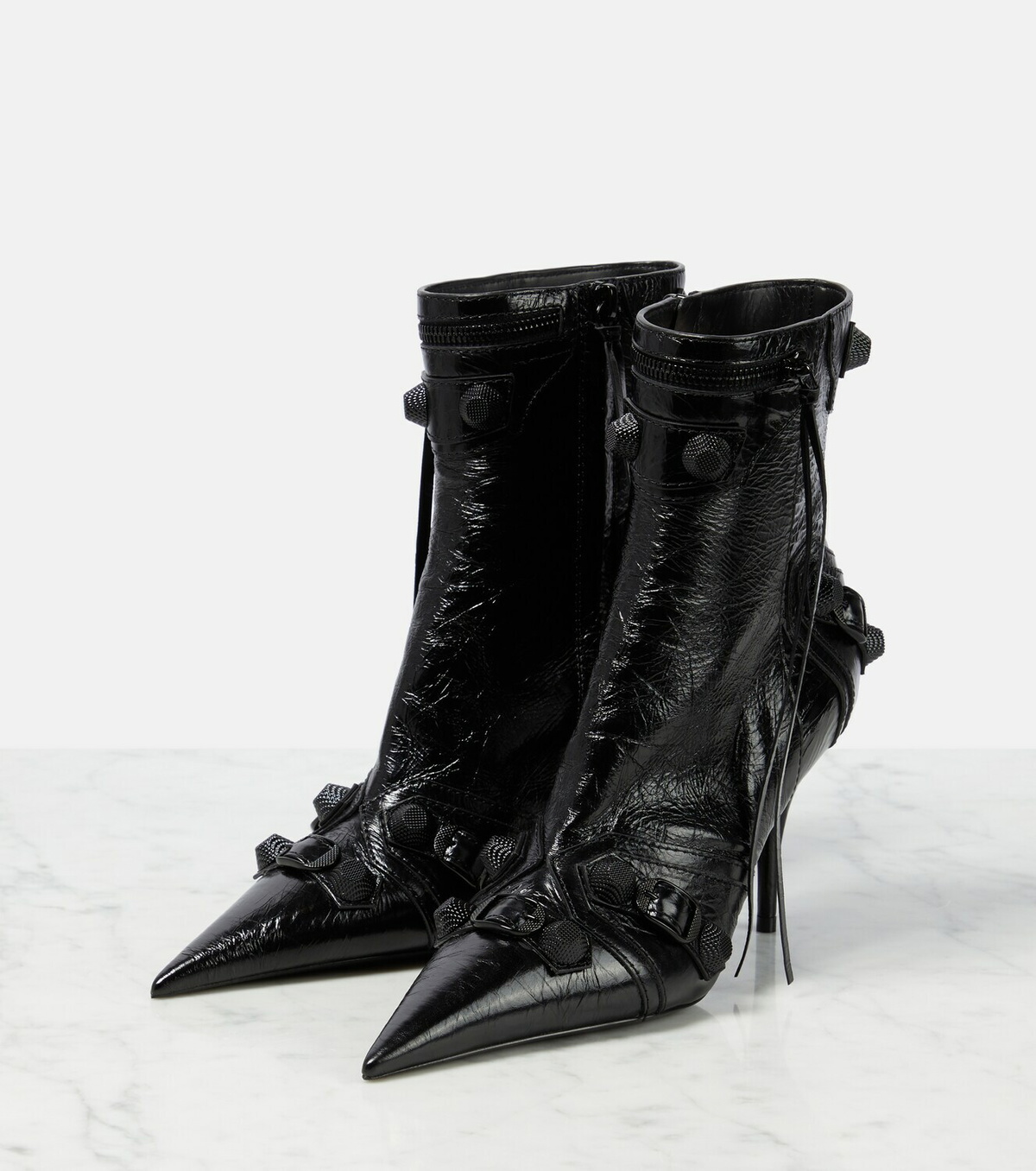 Balenciaga Cagole leather ankle boots Balenciaga