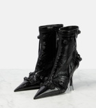 Balenciaga Cagole leather ankle boots