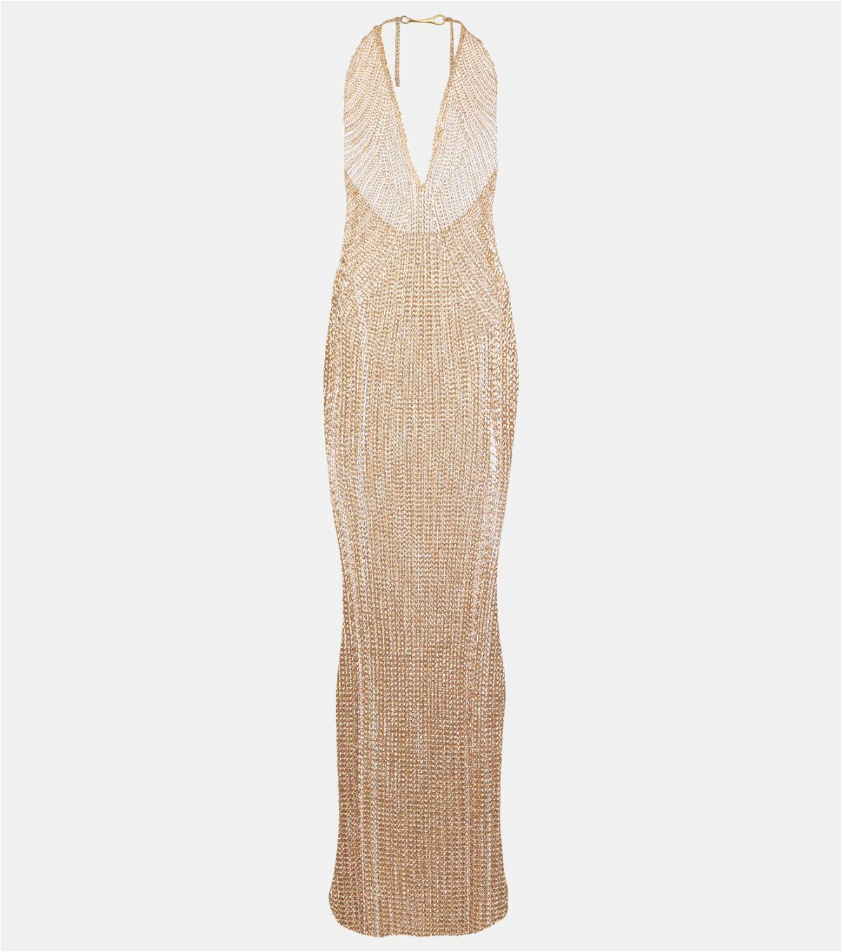 Tom Ford Halterneck chainmail gown