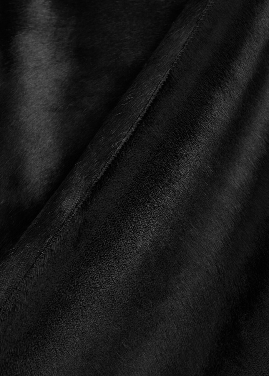 Tory Burch Calf Hair Jacket Black