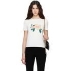 Chloé White Crew-Neck Logo T-shirt