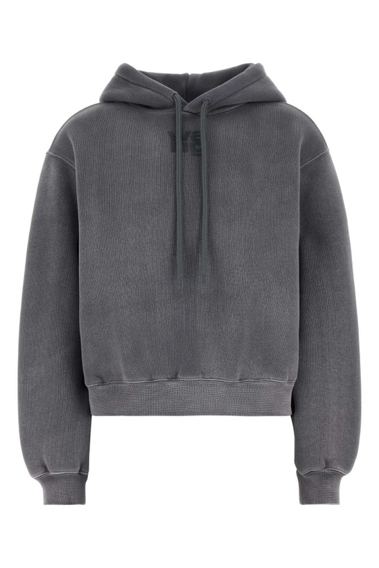Photo: T by Alexander Wang Dark Grey Cotton Blend Sweatshirt