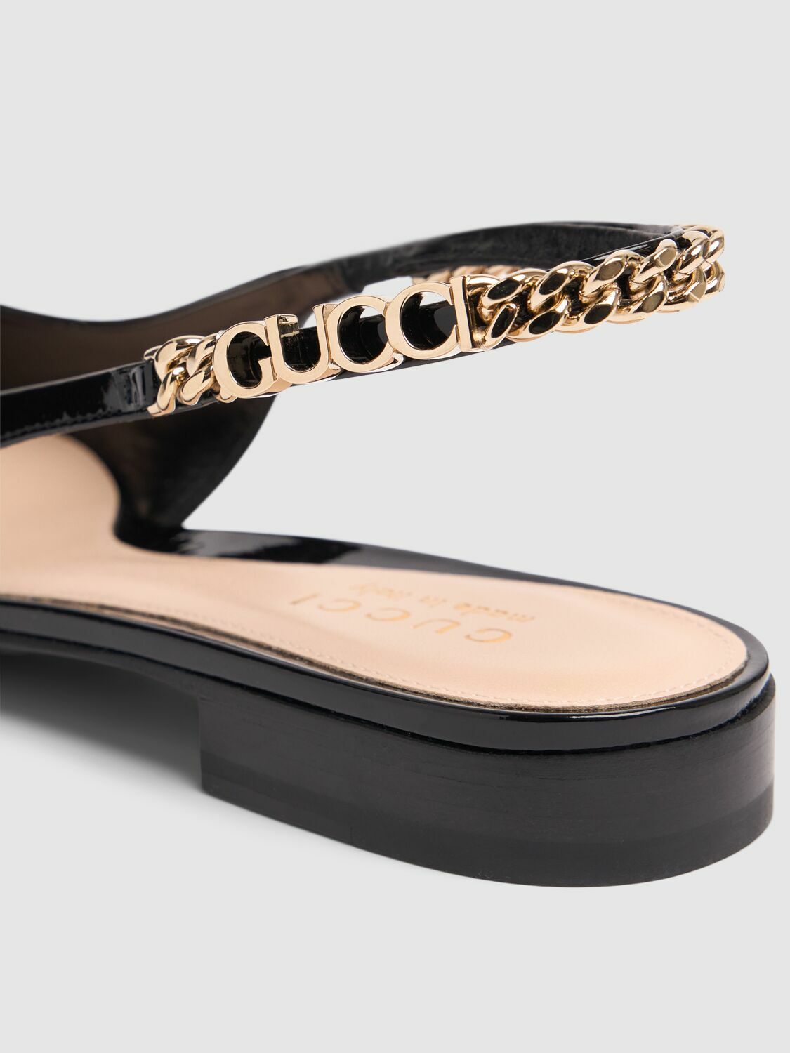 GUCCI 15mm Signoria Leather Ballet Flats Gucci