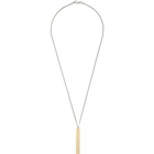 Maison Margiela Silver and Gold Pendant Necklace