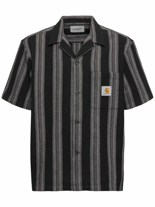 Photo: CARHARTT WIP Dodson Waffle Weave Cotton Shirt