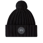 Canada Goose Women's Cashmere Rib Beanie in Black