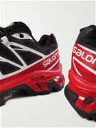 SALOMON - XT-6 Advanced Rubber-Trimmed Coated-Mesh Running Sneakers - Black - 7.5