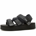 Suicoke Kisee Po Sandal in Black