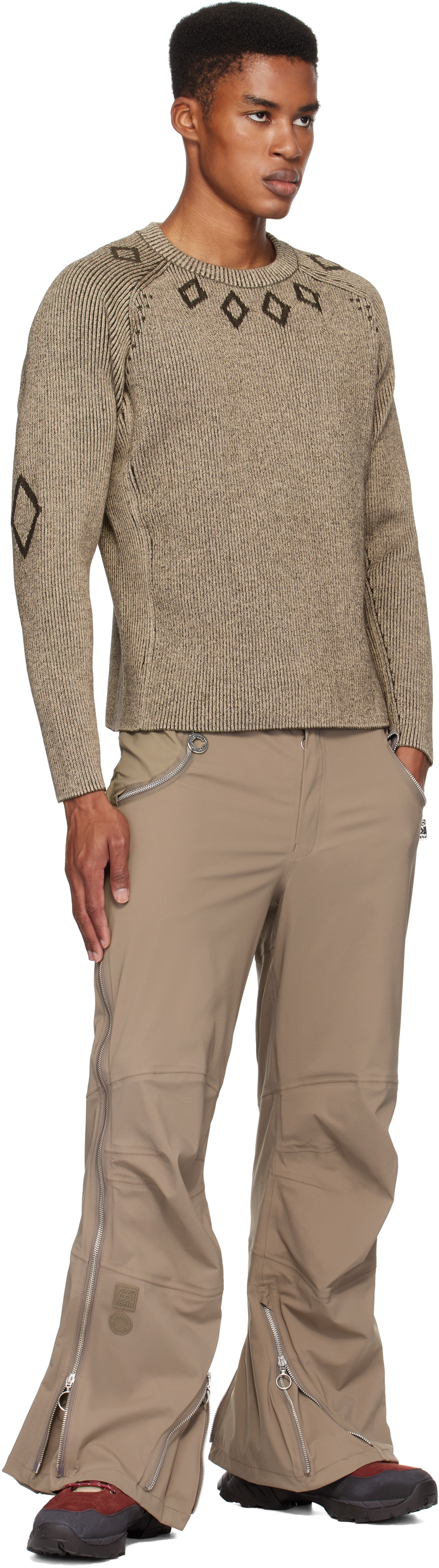 Charlie Constantinou Beige 66°North Edition Knit Sweater