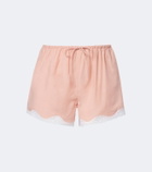 Posse Tabitha lace-trimmed shorts