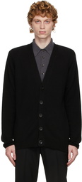 Agnona Black Cashmere & Silk Cardigan