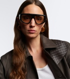 Bottega Veneta Ribbon aviator sunglasses